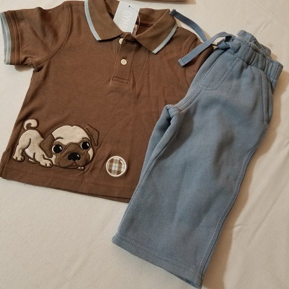 Gymboree Puppy Playtime 6-12 month NWT Shirt Hat 2011 pants Outfit NWT - Picture 2 of 3